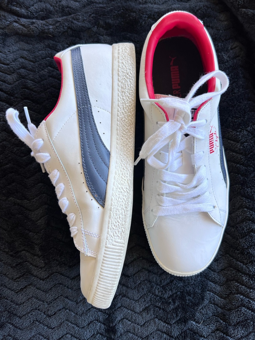PUMA Classic Clyde Leather Vintage Sneakers Mens Size 9